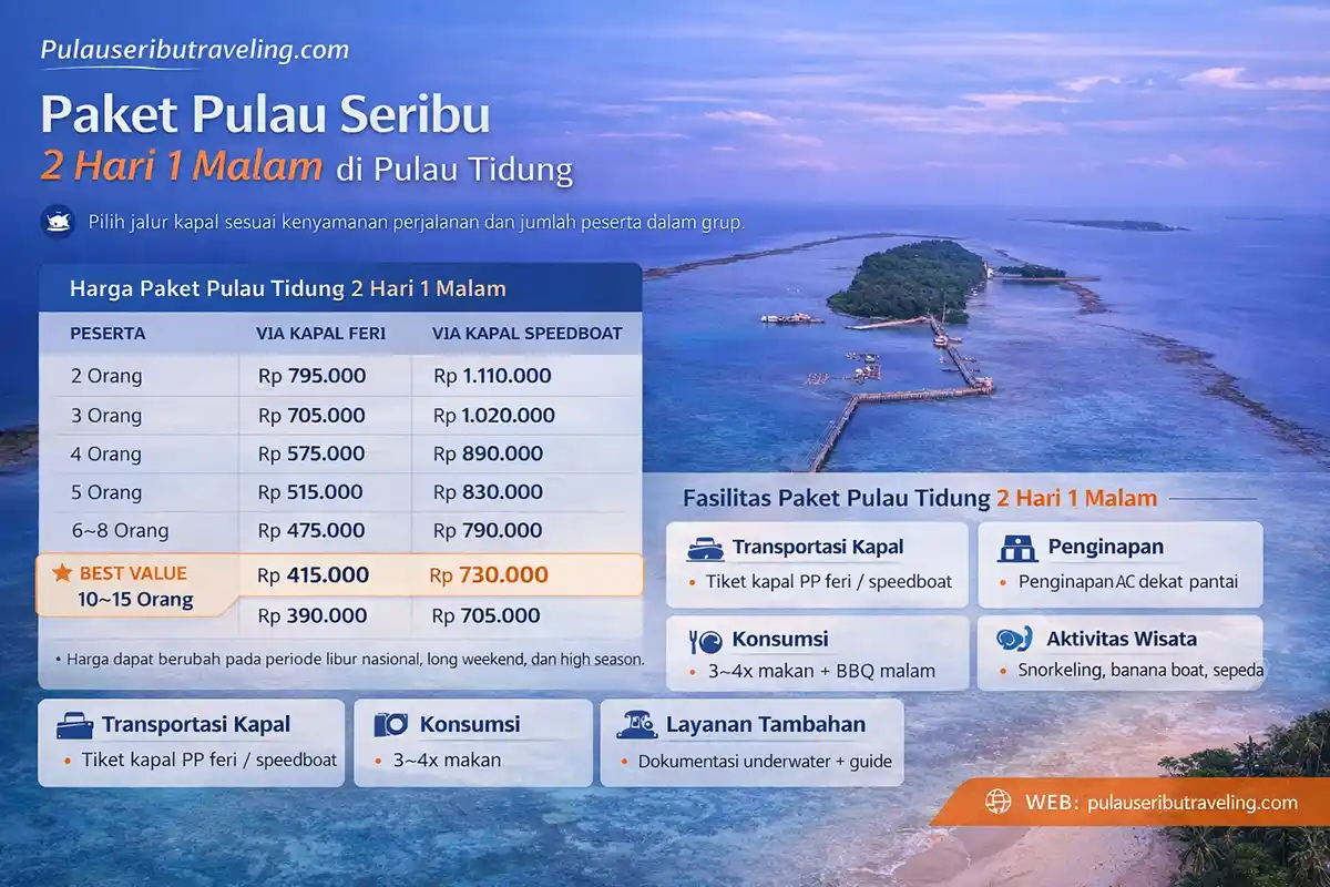 paket wisata pulau tidung 2 hari 1 malam